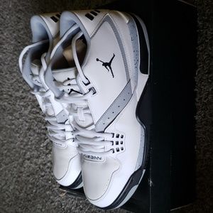 Jordan Flight 23 Shoes (Used) Size 10.5 White Black Wolf Gray